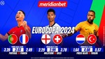 Eurocopa 2024: ¡Apuesta en estos 4tos de final con Meridianbet!