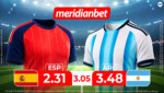 España vs Argentina: ¡Juega en la gran final del Torneo de selecciones y gana con la Mundo Mania de Meridianbet!