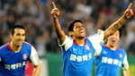 De la Haza marcó su primer gol en el fútbol chino