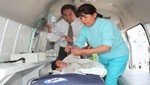 Ministerio de Salud traslada a bebé con graves quemaduras desde Huancayo a Lima