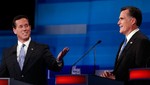 Candidato republicano Mitt Romney ataca nuevamente a Santorum