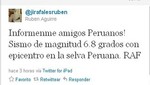 Profesor Jirafales por el temblor: '¡Unidos peruanos!'