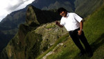 Evo Morales encantado en Machu Picchu
