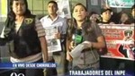 Trabajadores del INPE incian huelga nacional