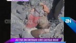 Probable cuerpo de Ciro Castillo sí habría caído desde lo alto de la montaña