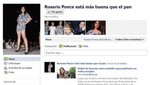 En Facebook: crean página 'Rosario Ponce está más buena que el pan'