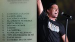 Carlos vives anuncia 'el menú de la noche'