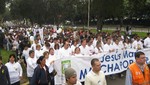 Ciudadanos marcharon en rechazo a la violencia en Jesús María