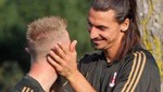 Zlatan Ibrahimovic fue captado en fotos comprometedoras con Cassano