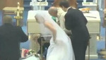 VIDEO: madrina se desmaya y arruina boda