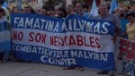 Héroe de Malvinas en protesta contra la minería informal en Argentina