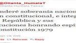 Humala jura que honrará la Constitución de 1979