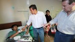 Ollanta Humala visitó a pacientes en hospitales de los institutos armados