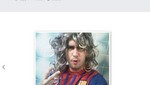 Messi se pone peluca para parecerse a Puyol