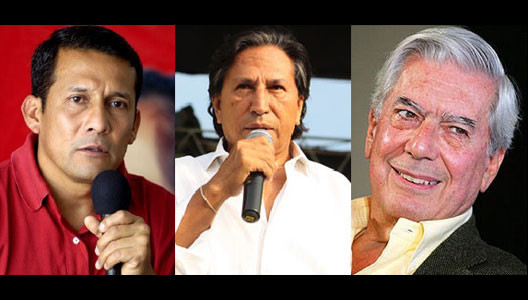 Ollanta Humala, Toledo y Vargas Llosa