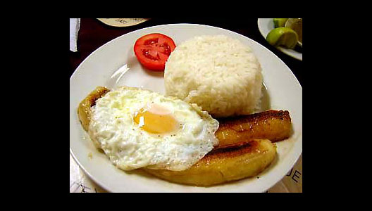 Arroz con huevo frito