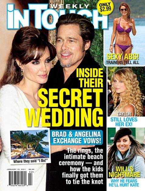 Angelina Jolie no se habría casado en secreto con Brad Pitt