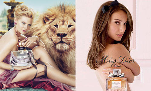Natalie Portman y Kirsten Dunst las más sensuales de campañas publicitarias