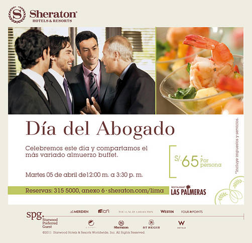Sheraton Lima celebra el Día del Abogado