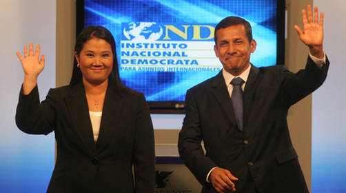 Debate presidencial 2011 - Keiko Fujimori y Ollanta Humala