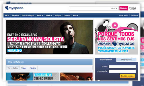 MySpace es el nuevo amigo de Facebook
