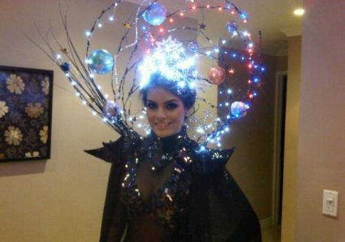 Ximena Navarrete, Miss Universo 2010, asistió a la fiesta de Halloween de Heidi Klum