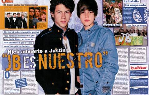 Justin Bieber y Los Jonas Brothers pelean por las iniciales 'JB'