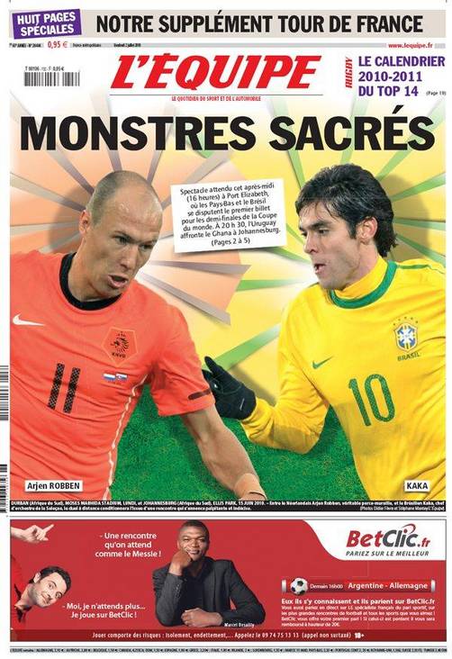 Brasil VS Holanda: El choque entre 'Los Monstruos Sagrados' en Sudáfrica 2010