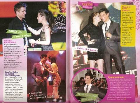 Taylor Lautner estaría enamorado de Kristen Stewart según la revista Cioe