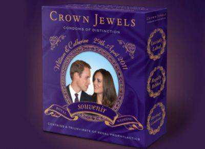 Condones del Príncipe Guillermo y Kate Middleton en venta