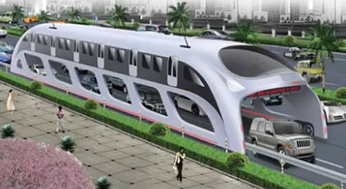 China desarrollará un bus gigantesco China desarrollará un bus gigantesco