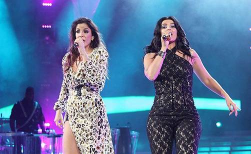 Nelly Furtado e Ivete Sangalo cantaron juntas en concierto