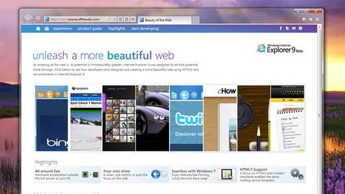 Internet Explorer 9, el navegador líder en los tests HTML5