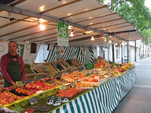 Mercados para productos ecológicos en París: El Mercado de Tolbiac