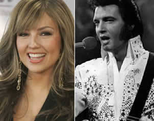 Thalia a dúo con Elvis Presley