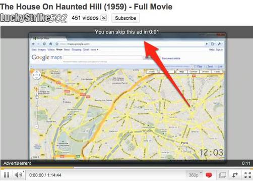 YouTube permite ahora saltar los vídeos de publicidad