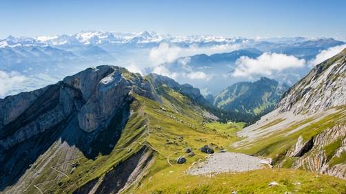 Los Alpes alemanes, sin nieve para esquiar por el aumento de temperatura