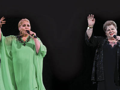 Lupita D'Alessio y Paquita la del Barrio hacen vibrar el Telmex Lupita D'Alessio y Paquita la del Barrio hacen vibrar el Telmex