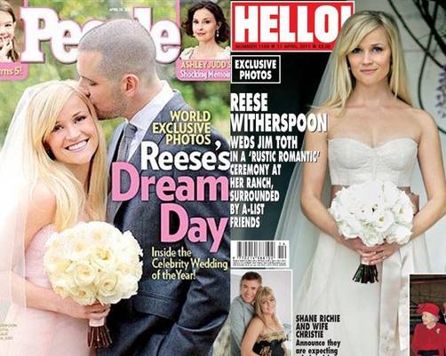 Reese Witherspoon de rosa para su Boda