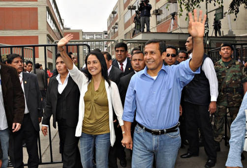 Ollanta Humala y Nadine Heredia ya votaron