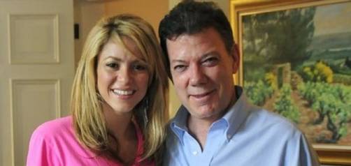 Shakira se reune con Juan Manuel Santos Shakira se reune con Juan Manuel Santos