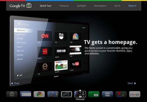 Google TV se empieza a materializar, aparece el sitio web oficial