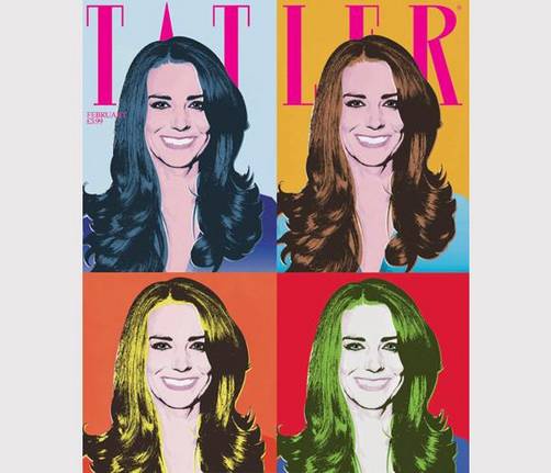 Kate Middleton en colorida portada para Tatler