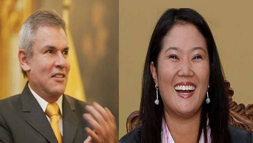 Keiko Fujimori y Luis Castañeda luchan por el segundo lugar