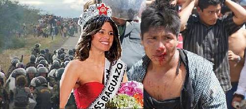 Policías y militares rechazan candidatura de Miss Bagua