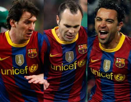El Balón de Oro estaría entre Messi, Iniesta y Xavi