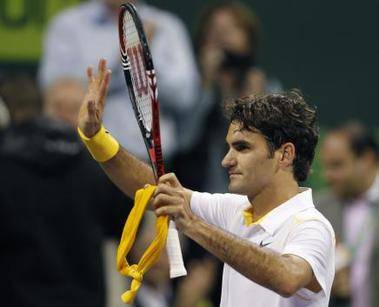 Roger Federer accede a la final de Doha