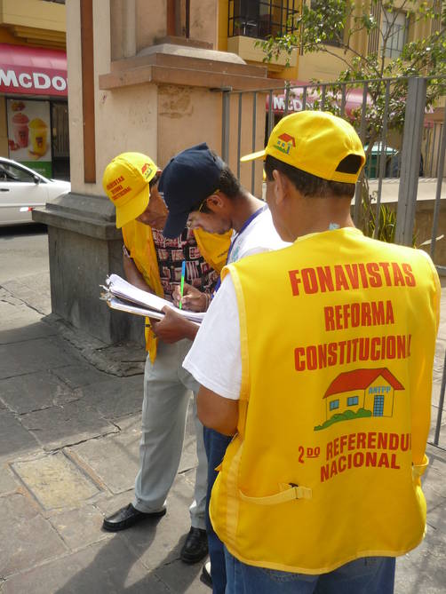 Fonavistas intensifican la recolección de firmas a Nivel Nacional