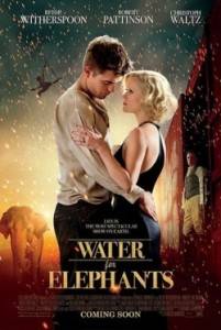 Robert Pattinson y Reese Witherspoon en póster oficial de Agua para elefantes