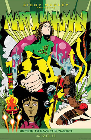 Hijo de Bob Marley debuja como dibujando con el comic 'Marihuana Man' Hijo de Bob Marley debuja como dibujando con el comic 'Marihuana Man'